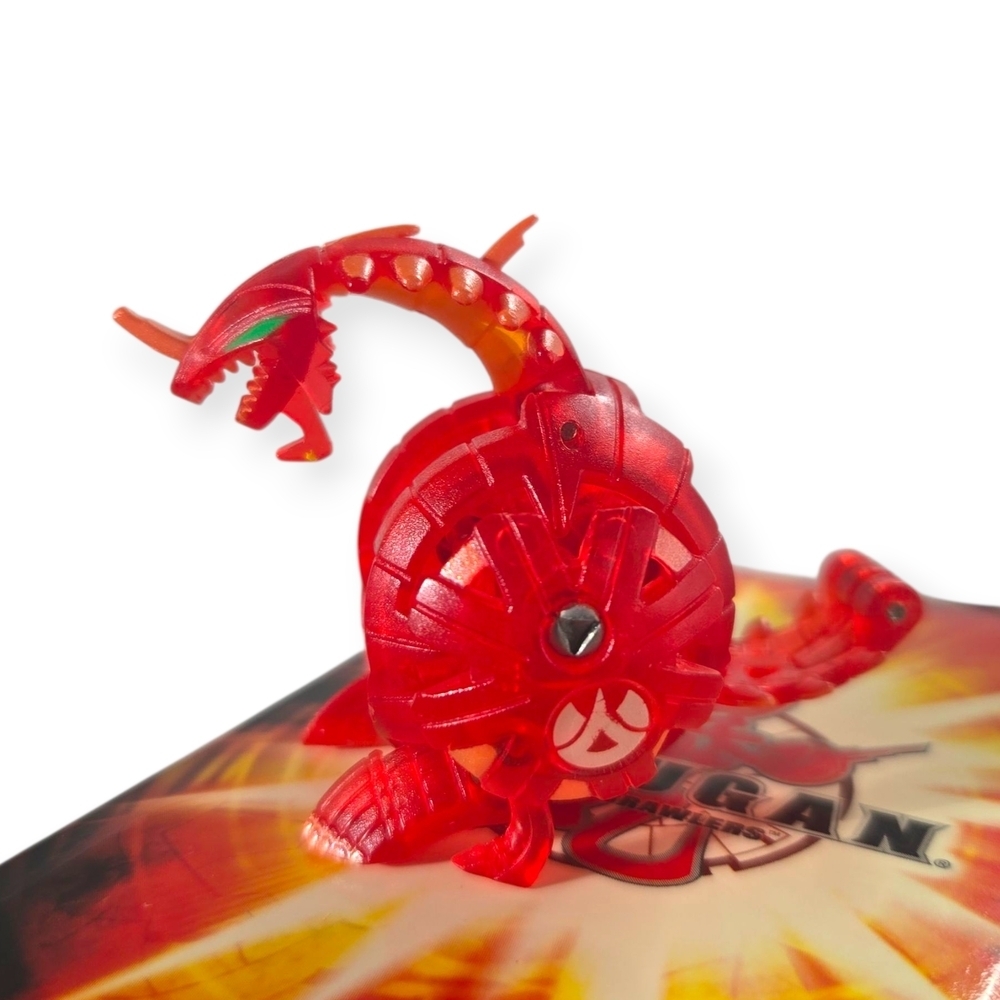 HTF BAKUGAN Pyrus Translucent Single Headed HYDRANOID 530G Spin Master/SEGA Rare